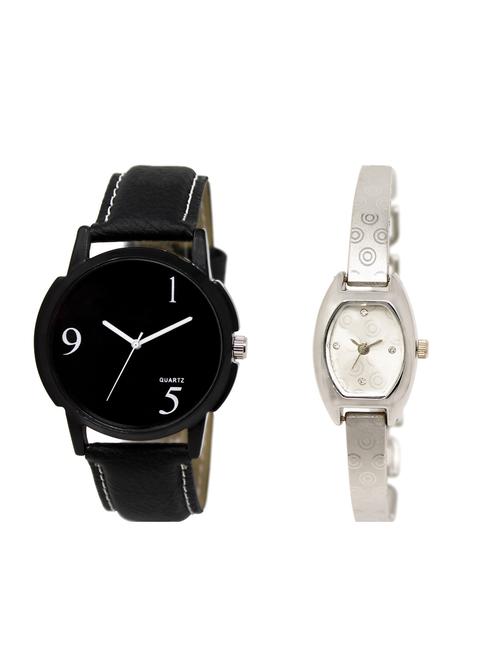 ACNOS Round dial analog couple watch(WAT-LR-06-219-COMBO) - 15500716 - Very Small Image - 1