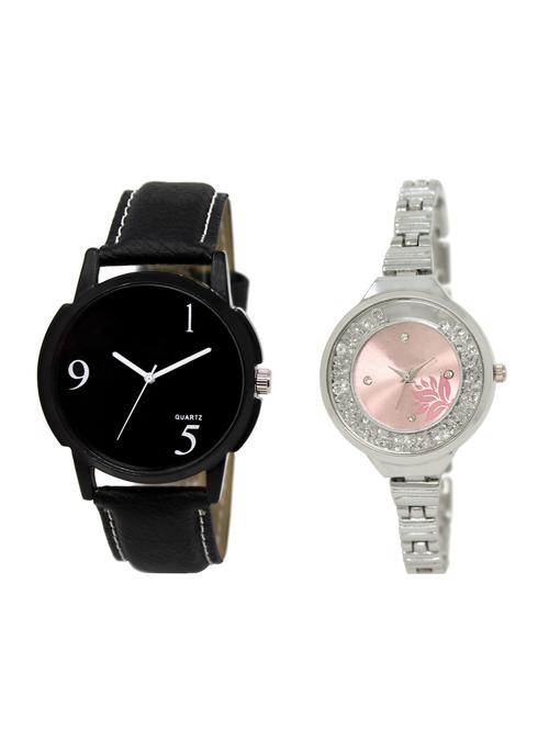 ACNOS Round dial analog couple watch(WAT-LR-06-226-COMBO) - 15500723 - Standard Image - 1
