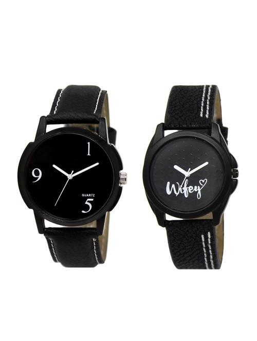 ACNOS Round dial analog couple watch(WAT-LR-06-234-COMBO) - 15500729 - Very Small Image - 1