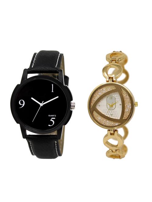 ACNOS Round dial analog couple watch(WAT-LR-06-239-COMBO) - 15500734 - Very Small Image - 1