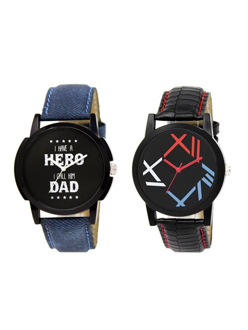 ACNOS Round dial analog watch combo(WAT-LR-07-12-COMBO) - 15500740 - Standard Image - 1