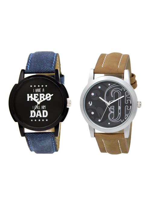 ACNOS Round dial analog watch combo(WAT-LR-07-14-COMBO) - 15500742 - Standard Image - 1