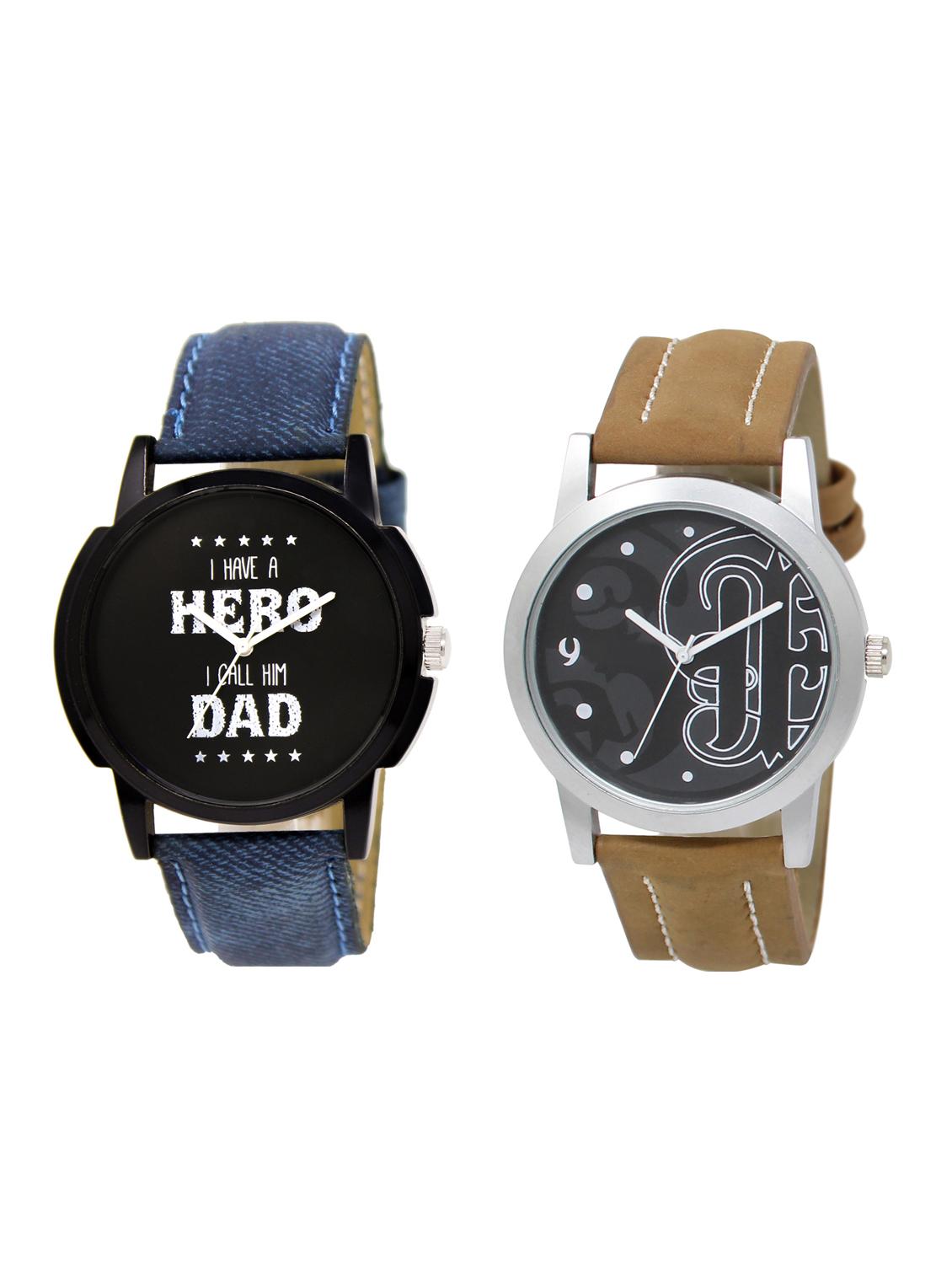 ACNOS Round dial analog watch combo(WAT-LR-07-14-COMBO) - 15500742 - Zoom Image - 1