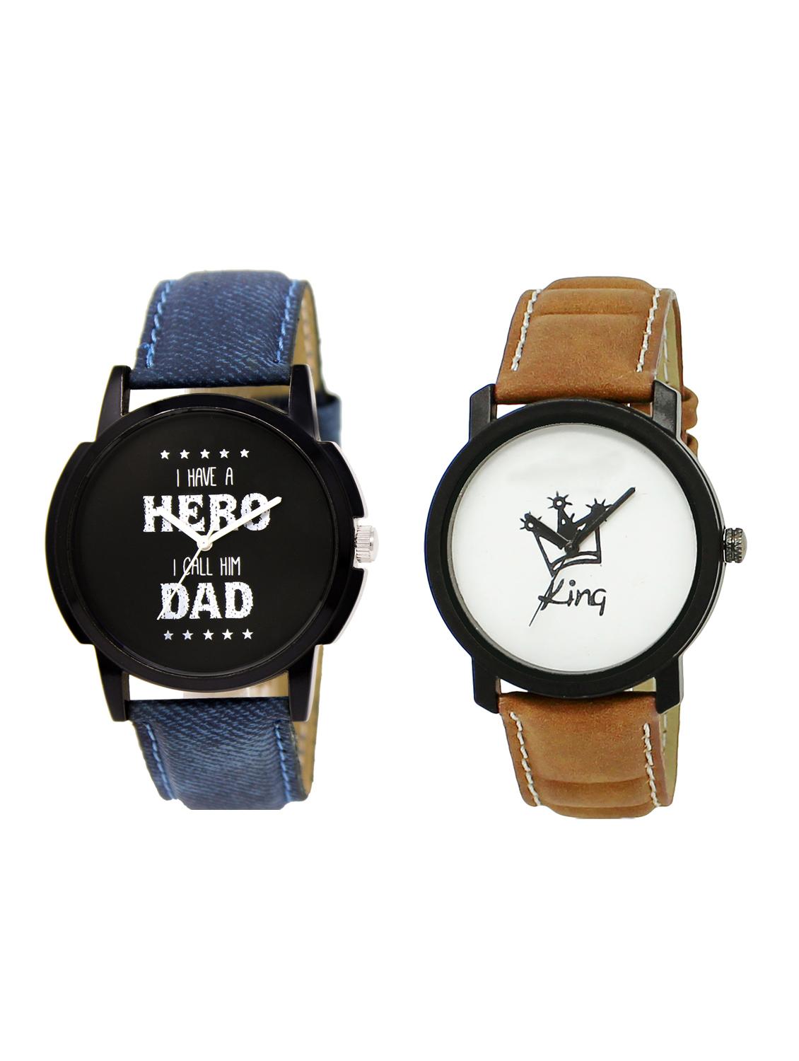 ACNOS Round dial analog watch combo(WAT-LR-07-18-COMBO) - 15500746 - Zoom Image - 1