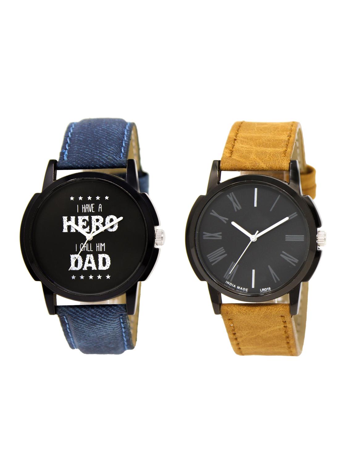 ACNOS Round dial analog watch combo(WAT-LR-07-19-COMBO) - 15500747 - Zoom Image - 1