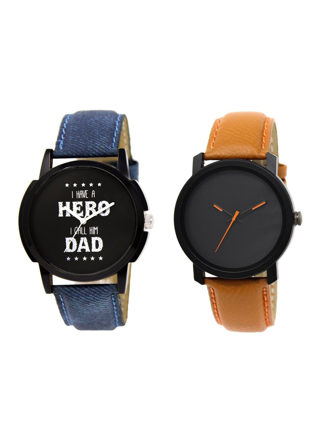 ACNOS Round dial analog watch combo(WAT-LR-07-20-COMBO) - 15500748 - Zoom Image - 1