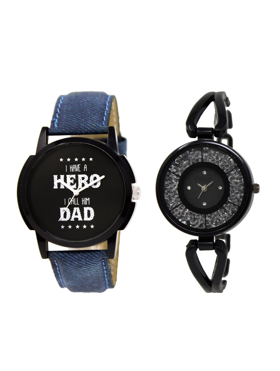 ACNOS Round dial analog couple watch(WAT-LR-07-211-COMBO) - 15500776 - Zoom Image - 1