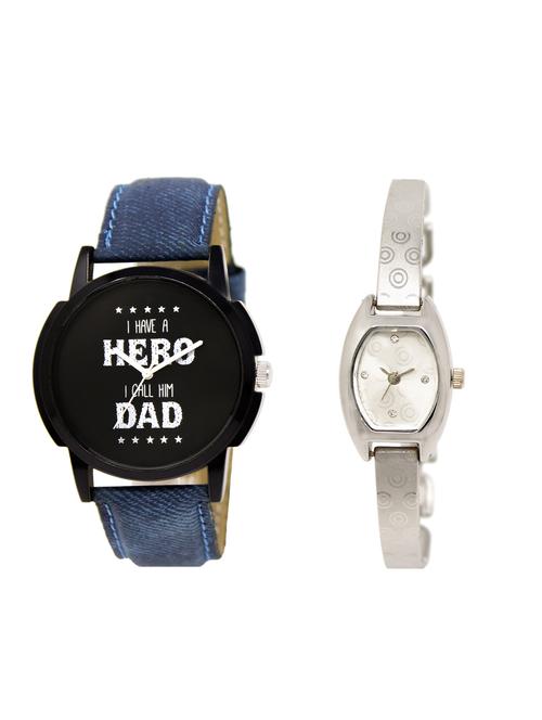 ACNOS Round dial analog couple watch(WAT-LR-07-219-COMBO) - 15500782 - Very Small Image - 1