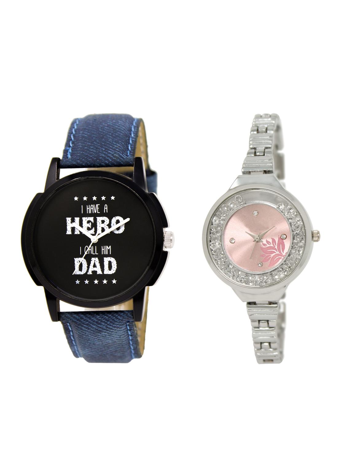 ACNOS Round dial analog couple watch(WAT-LR-07-226-COMBO) - 15500789 - Zoom Image - 1