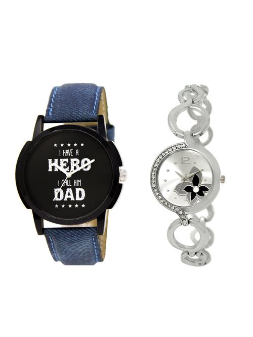 ACNOS Round dial analog couple watch(WAT-LR-07-231-COMBO) - 15500792 - Very Small Image - 1