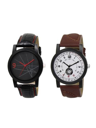 ACNOS Round dial analog watch combo(WAT-LR-08-11-COMBO) - 15500804 - Very Small Image - 1