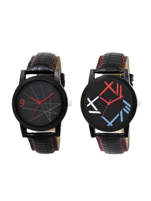 ACNOS Round dial analog watch combo(WAT-LR-08-12-COMBO) - 15500805 - Standard Image - 1