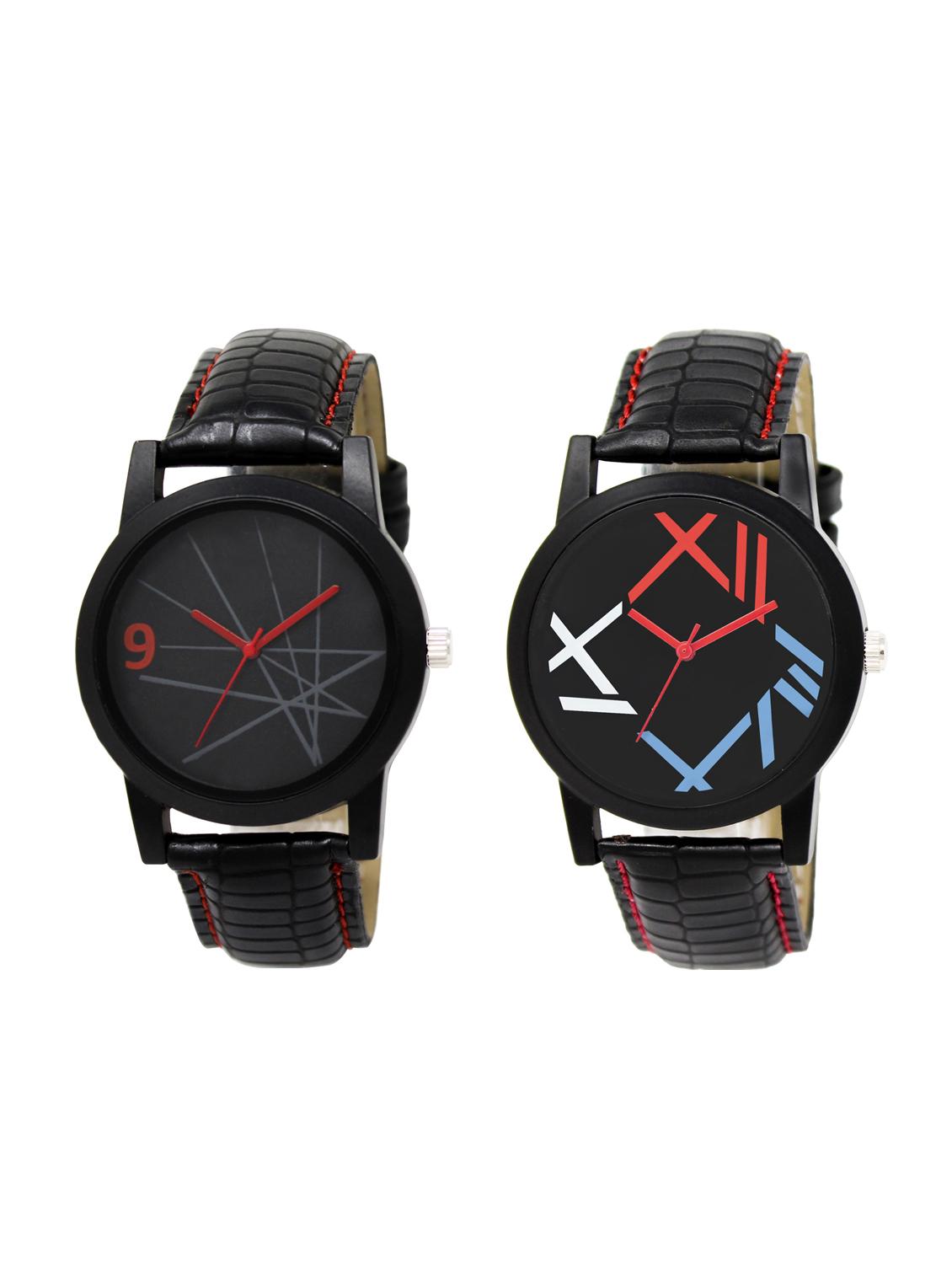 ACNOS Round dial analog watch combo(WAT-LR-08-12-COMBO) - 15500805 - Zoom Image - 1