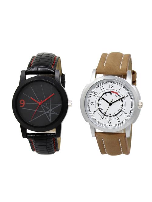 ACNOS Round dial analog watch combo(WAT-LR-08-17-COMBO) - 15500810 - Standard Image - 1