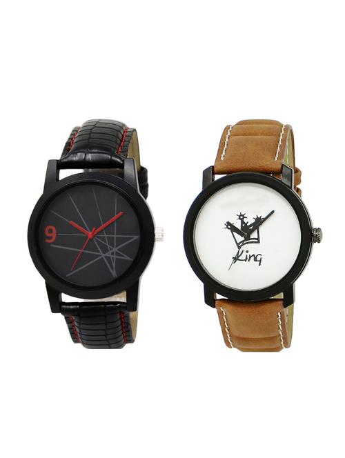 ACNOS Round dial analog watch combo(WAT-LR-08-18-COMBO) - 15500811 - Standard Image - 1