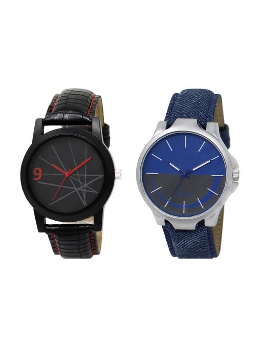 ACNOS Round dial analog watch combo(WAT-LR-08-24-COMBO) - 15500817 - Standard Image - 1
