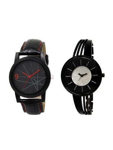 ACNOS Round dial analog couple watch(WAT-LR-08-212-COMBO) - 15500829 - Very Small Image - 1
