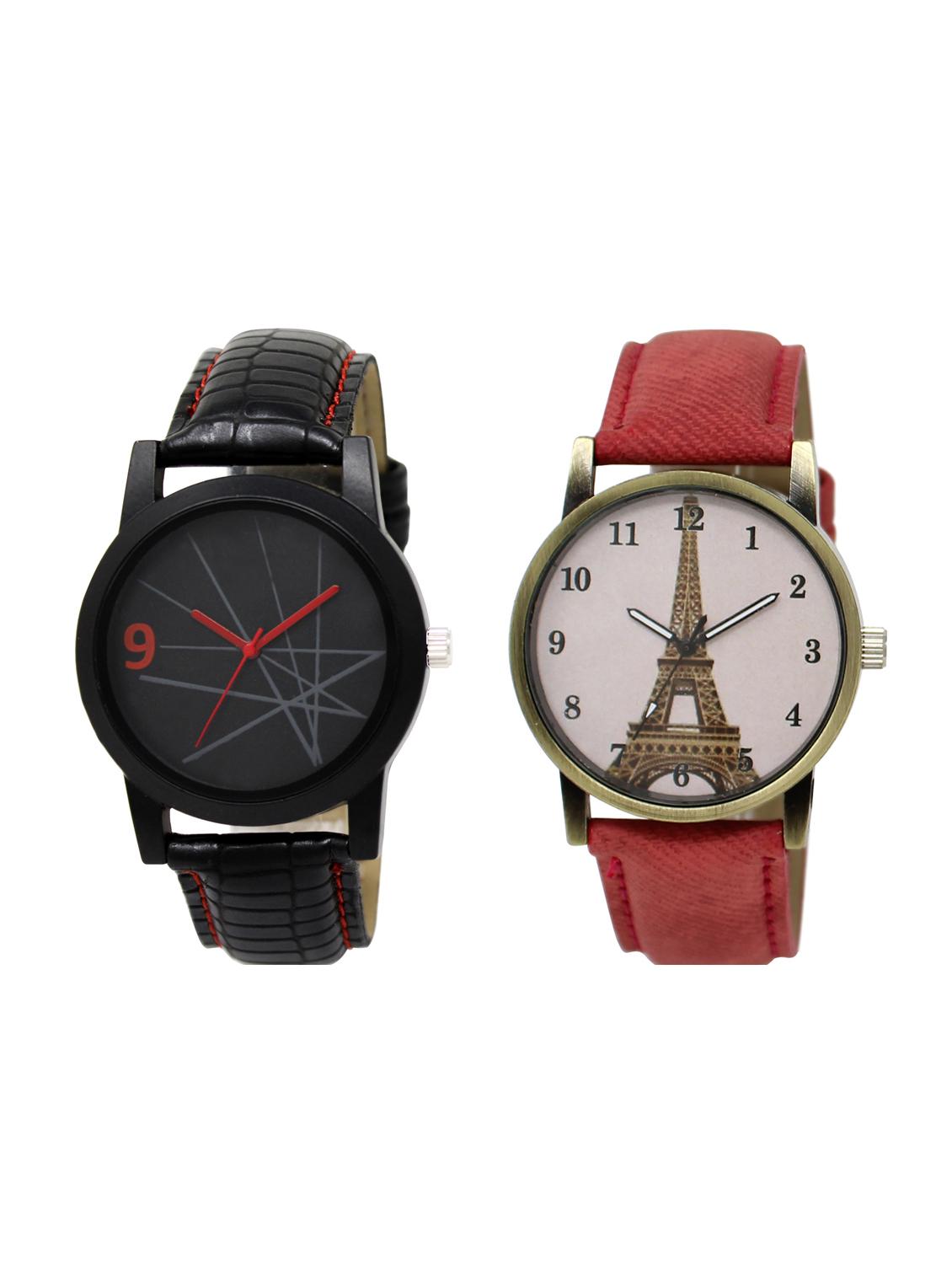 ACNOS Round dial analog watch combo(WAT-LR-08-230-COMBO) - 15500831 - Zoom Image - 1