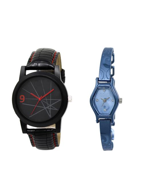 ACNOS Round dial analog couple watch(WAT-LR-08-218-COMBO) - 15500846 - Very Small Image - 1