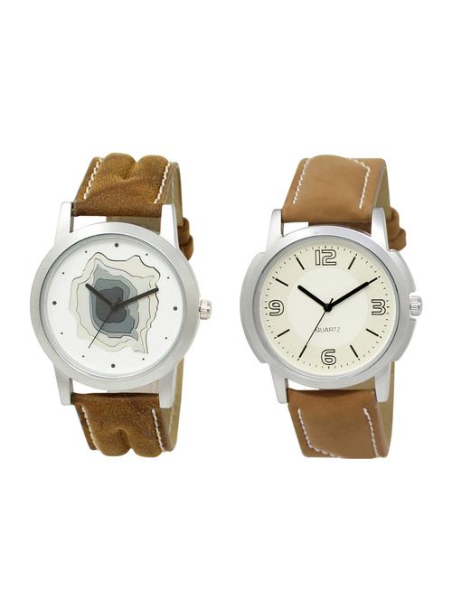 ACNOS Round dial analog watch combo(WAT-LR-09-16-COMBO) - 15500873 - Standard Image - 1