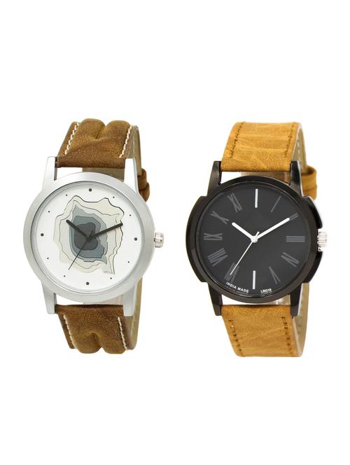 ACNOS Round dial analog watch combo(WAT-LR-09-19-COMBO) - 15500876 - Standard Image - 1