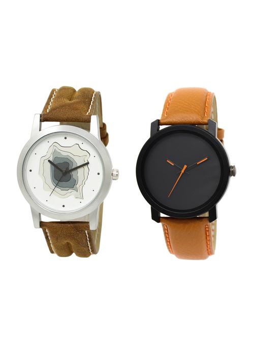 ACNOS Round dial analog watch combo(WAT-LR-09-20-COMBO) - 15500877 - Standard Image - 1