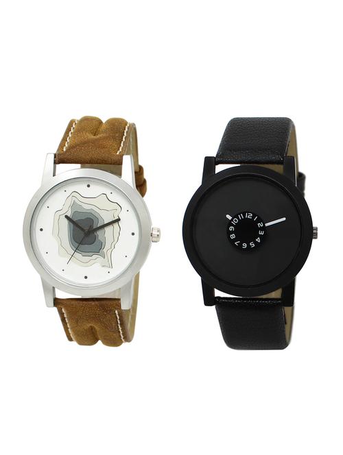 ACNOS Round dial analog watch combo(WAT-LR-09-25-COMBO) - 15500882 - Standard Image - 1