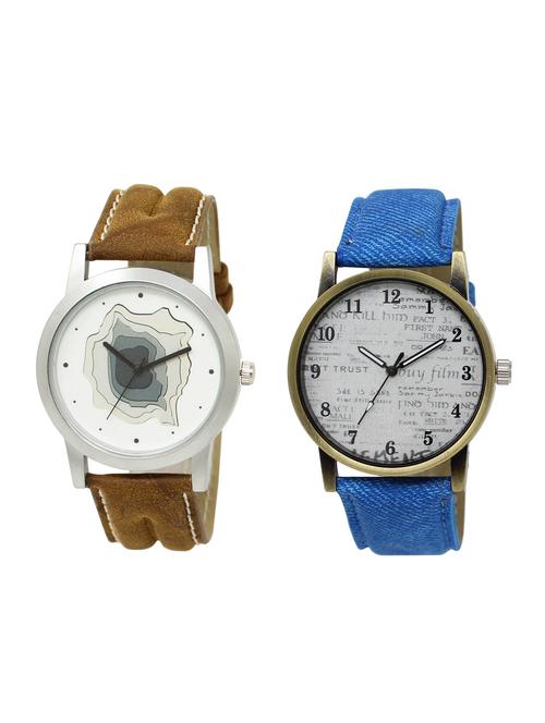 ACNOS Round dial analog watch combo(WAT-LR-09-28-COMBO) - 15500885 - Standard Image - 1