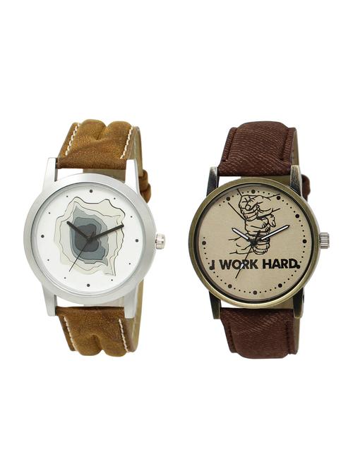 ACNOS Round dial analog watch combo(WAT-LR-09-29-COMBO) - 15500886 - Standard Image - 1