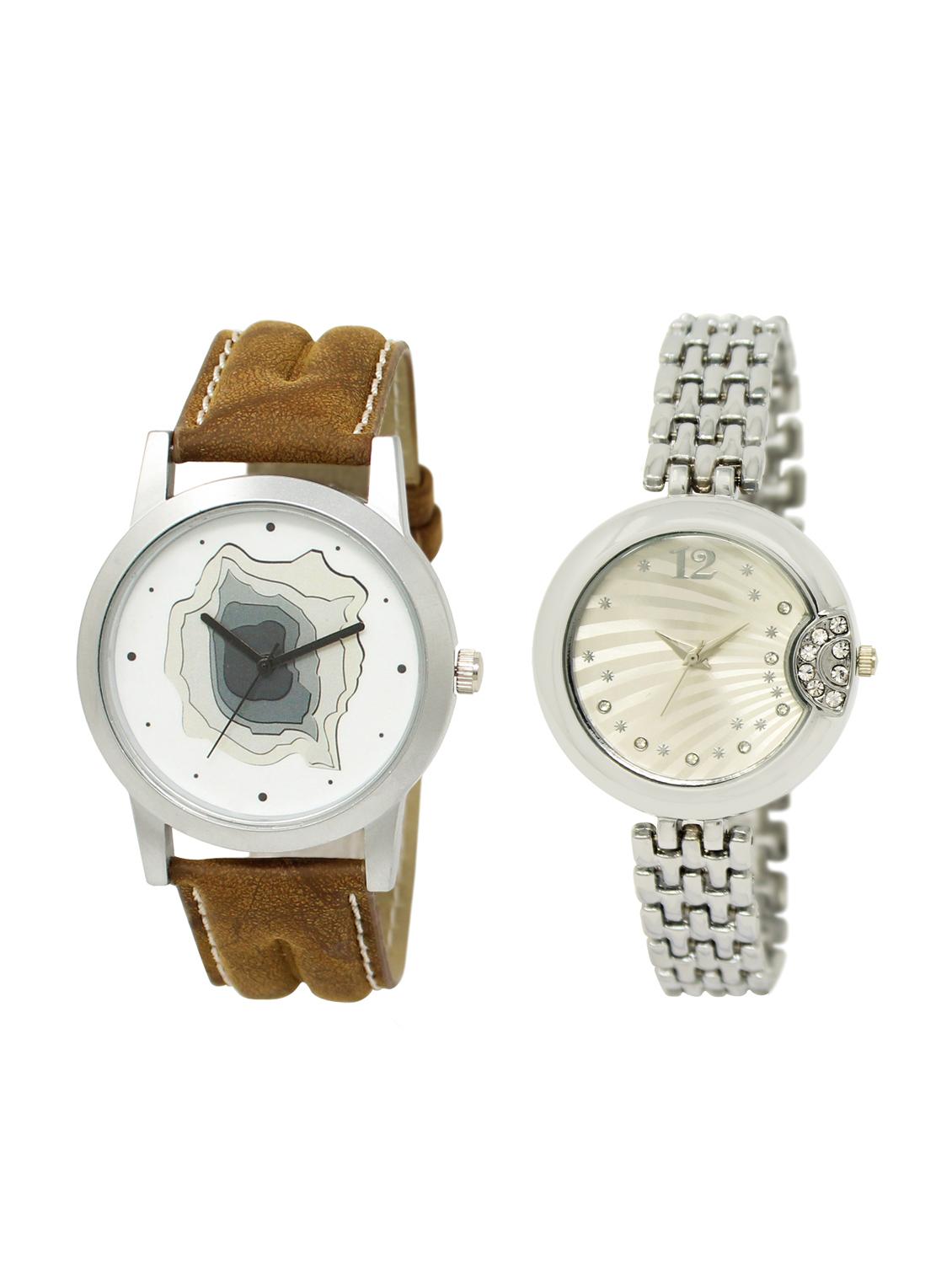 ACNOS Round dial analog couple watch(WAT-LR-09-227-COMBO) - 15500919 - Zoom Image - 1
