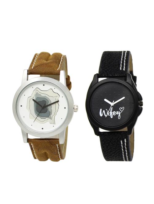 ACNOS Round dial analog watch combo(WAT-LR-09-234-COMBO) - 15500924 - Very Small Image - 1