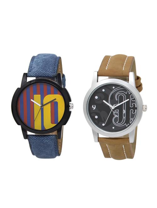 ACNOS Round dial analog watch combo(WAT-LR-10-14-COMBO) - 15500934 - Standard Image - 1