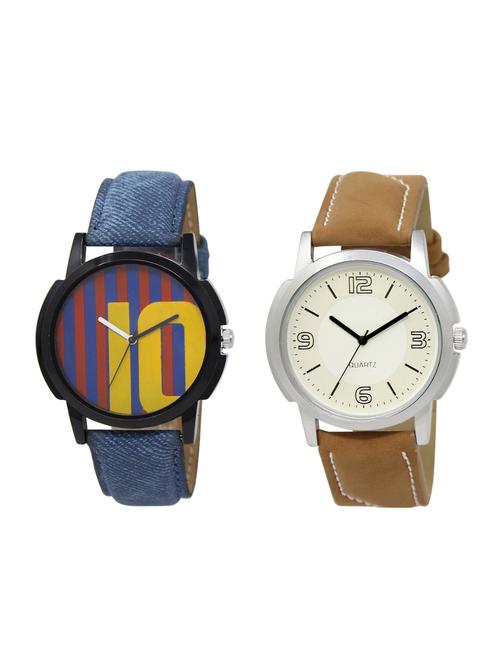 ACNOS Round dial analog watch combo(WAT-LR-10-16-COMBO) - 15500936 - Standard Image - 1