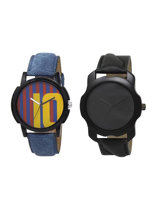 ACNOS Round dial analog watch combo(WAT-LR-10-22-COMBO) - 15500942 - Very Small Image - 1