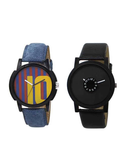 ACNOS Round dial analog watch combo(WAT-LR-10-25-COMBO) - 15500945 - Standard Image - 1