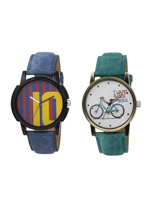 ACNOS Round dial analog watch combo(WAT-LR-10-229-COMBO) - 15500957 - Standard Image - 1