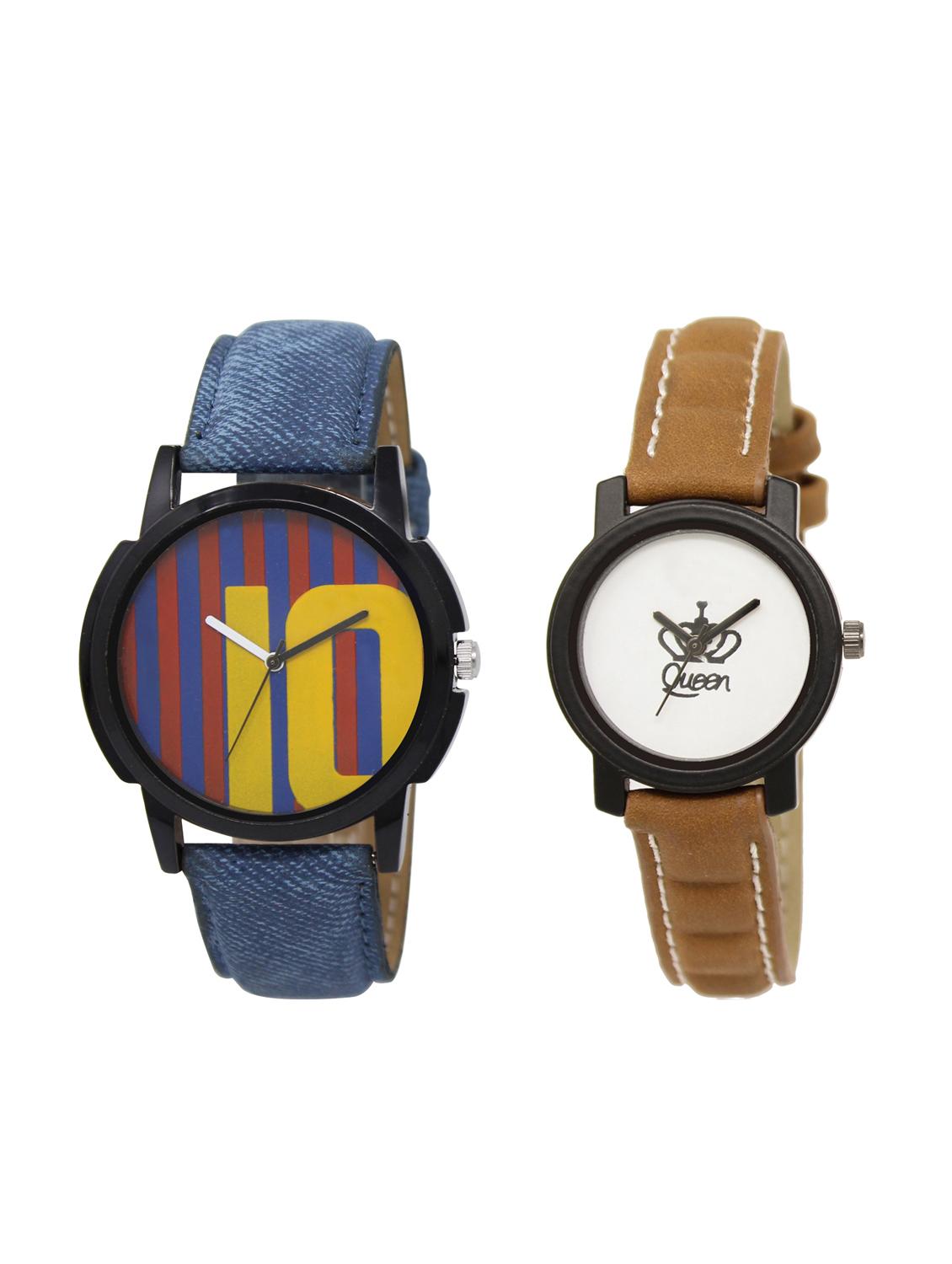 ACNOS Round dial analog couple watch(WAT-LR-10-209-COMBO) - 15500966 - Zoom Image - 1