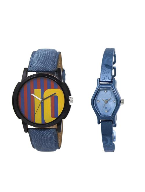ACNOS Round dial analog couple watch(WAT-LR-10-218-COMBO) - 15500973 - Standard Image - 1