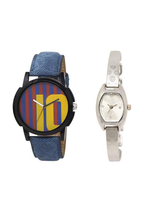 ACNOS Round dial analog couple watch(WAT-LR-10-219-COMBO) - 15500974 - Very Small Image - 1