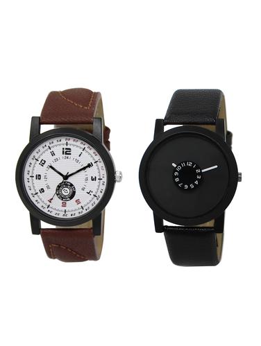 ACNOS Round dial analog watch combo(WAT-LR-11-25-COMBO) - 15501007 - Very Small Image - 1