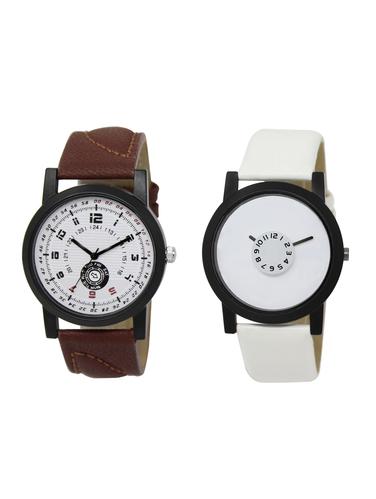 ACNOS Round dial analog watch combo(WAT-LR-11-26-COMBO) - 15501008 - Very Small Image - 1
