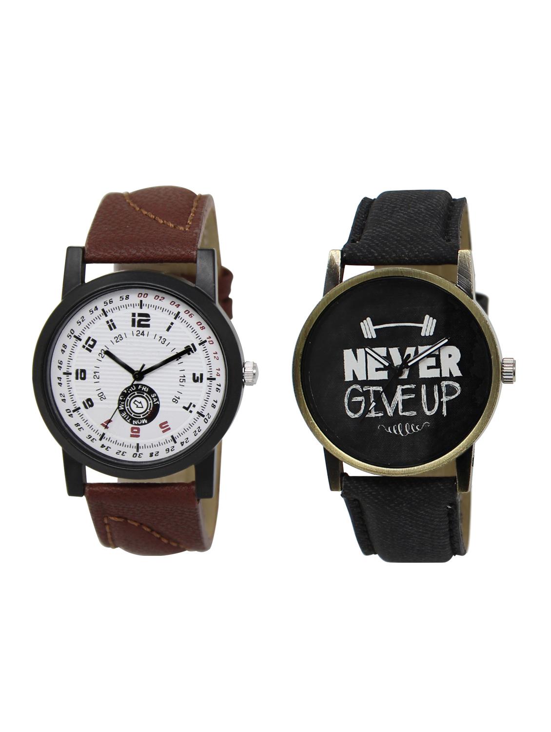 ACNOS Round dial analog watch combo(WAT-LR-11-27-COMBO) - 15501009 - Zoom Image - 1