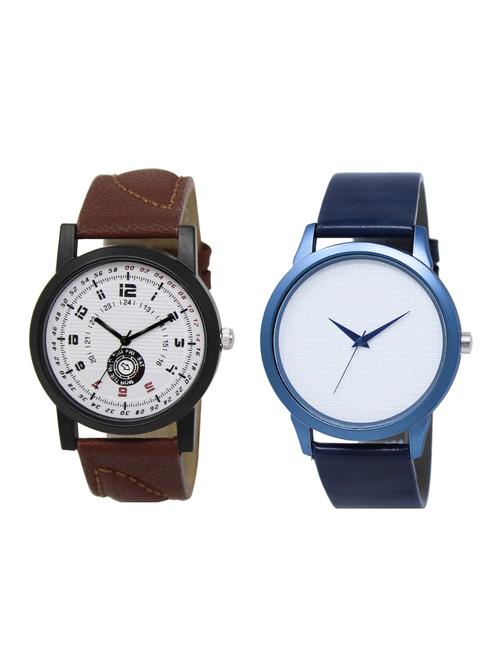ACNOS Round dial analog watch combo(WAT-LR-11-33-COMBO) - 15501015 - Very Small Image - 1