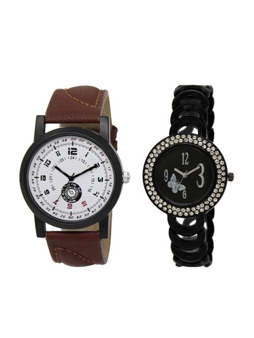 ACNOS Round dial analog couple watch(WAT-LR-11-202-COMBO) - 15501022 - Standard Image - 1