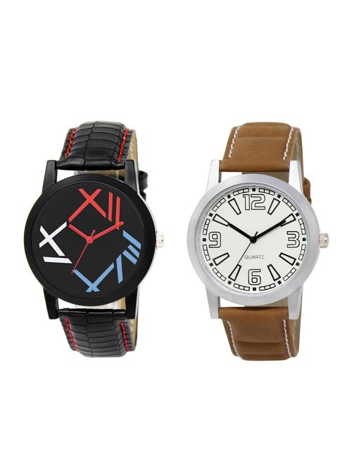 ACNOS Round dial analog watch combo(WAT-LR-12-15-COMBO) - 15501058 - Standard Image - 1