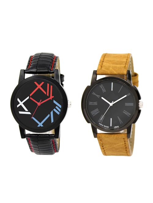 ACNOS Round dial analog watch combo(WAT-LR-12-19-COMBO) - 15501062 - Standard Image - 1