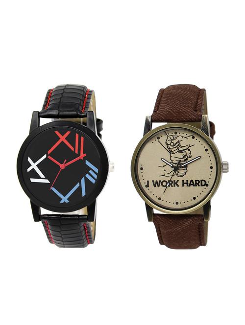ACNOS Round dial analog watch combo(WAT-LR-12-29-COMBO) - 15501072 - Standard Image - 1