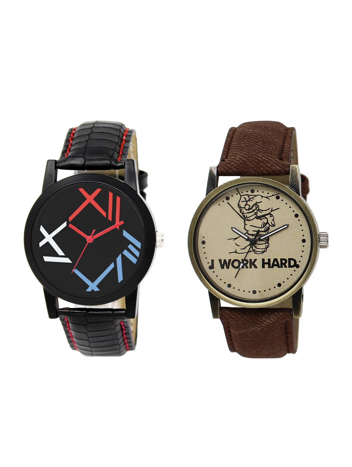 ACNOS Round dial analog watch combo(WAT-LR-12-29-COMBO) - 15501072 - Zoom Image - 1