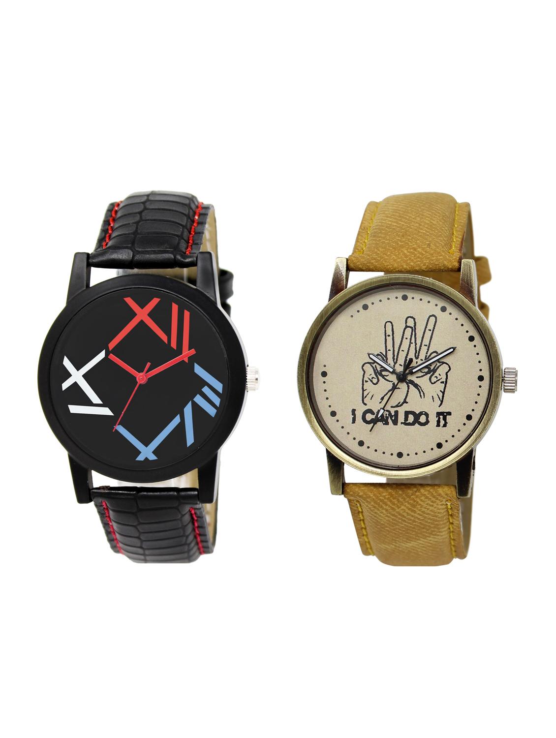 ACNOS Round dial analog watch combo(WAT-LR-12-30-COMBO) - 15501073 - Zoom Image - 1
