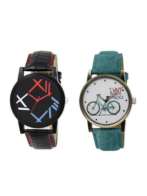 ACNOS Round dial analog watch combo(WAT-LR-12-229-COMBO) - 15501080 - Standard Image - 1